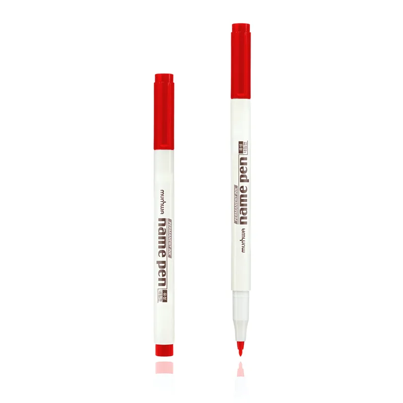 Munhwa Name Pen Asetat Kalemi Extra Fıne S Kırmızı - 12'li Paket