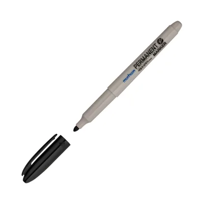 Munhwa Permanent Marker Asetat Kalemi Fıne Siyah - 12'li Paket