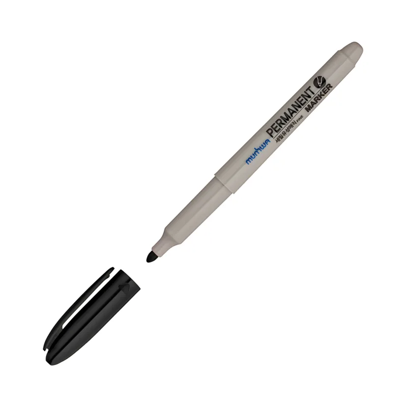 Munhwa Permanent Marker Asetat Kalemi Fıne Siyah - 12'li Paket