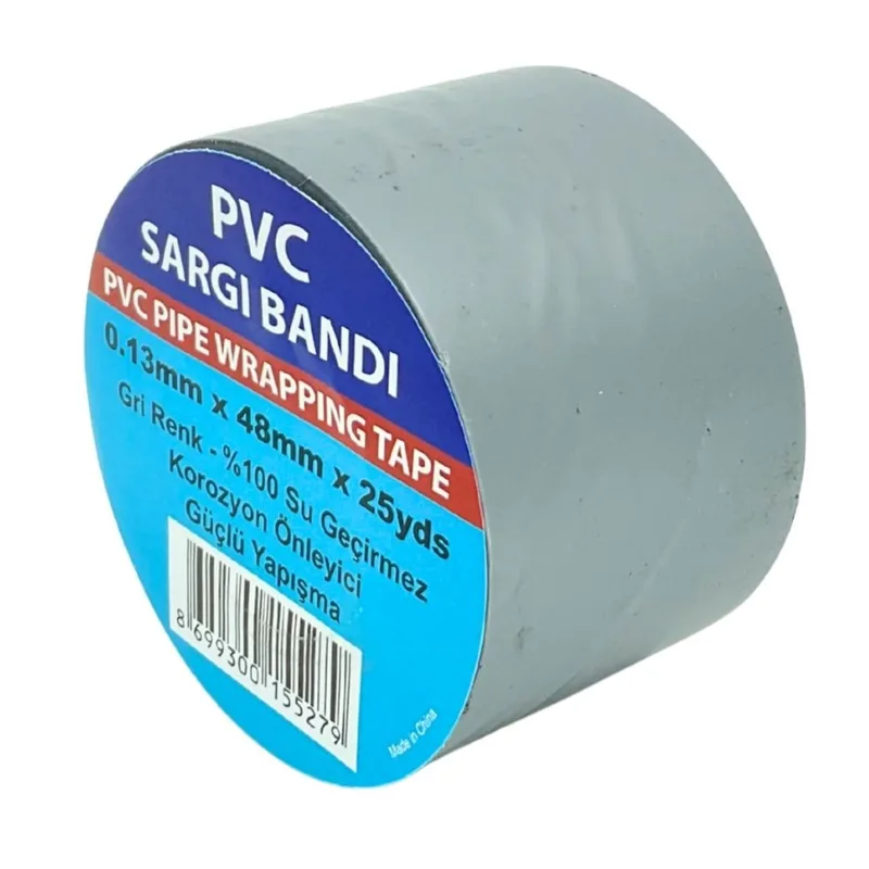Pvc Kanal (sargı) Bantı Gri 48 Mmx25 Yds (23 Mt) - 60'lı Paket