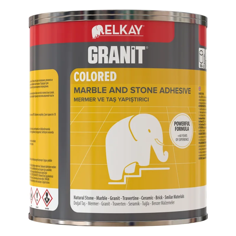 Elkay Granit Mermer Yapıştırıcı Eb25 1200gr Siyah - 12'li Paket