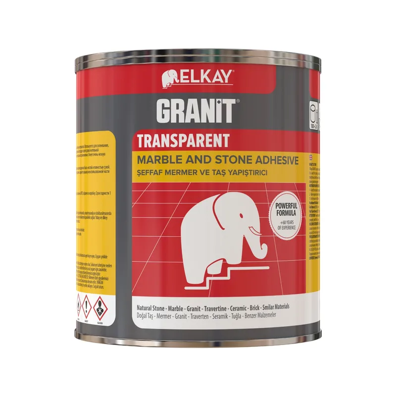 Elkay Granit Mermer Yapıştırıcı Eb30 800 Gr Şeffaf - 12'li Paket