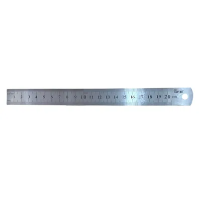 Gfb Paslanmaz Çelik Cetvel 200 Mm Kod:1443 - 12'li Paket