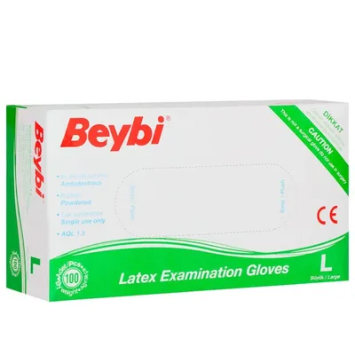 Beybi Pudralı Muayene Eldiveni L