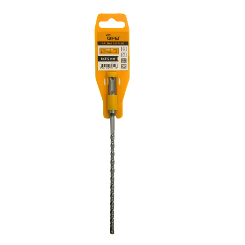 Gfb 4 Elmaslı Sds Plus Matkap Ucu 6x210 Mm 2078 - 10'lu Paket