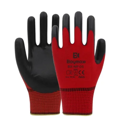 Baymax Nitril Eldiven Np05 Kırmızı-siyah - 288'li Paket