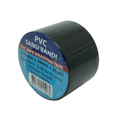 Pvc Kanal (sargı) Bantı Siyah 48 Mmx25 Yds (23 Mt) - 48'li Paket