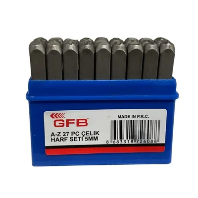 Gfb Çelik Harf Takımı 5 Mm Kod:6794