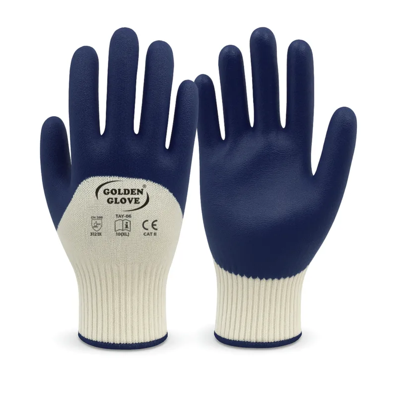 Golden Glove Tay-06 Nitril Eldiven Mavi No:10 - 240'lı Paket