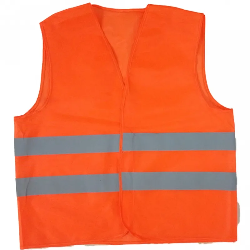 İkaz Yeleği Fosforlu 5 Cm 2 Çizgi Turuncu - 25'li Paket