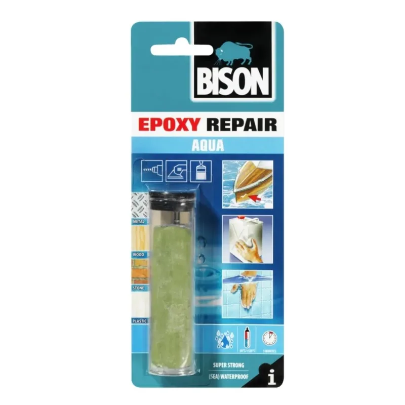Bison Epoxy Tamir Macunu Aqua 56 Gr Çubuk - 12'li Paket