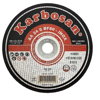 Karbosan İnox Kesici 180x3.0x22 (910210) - 25'li Paket