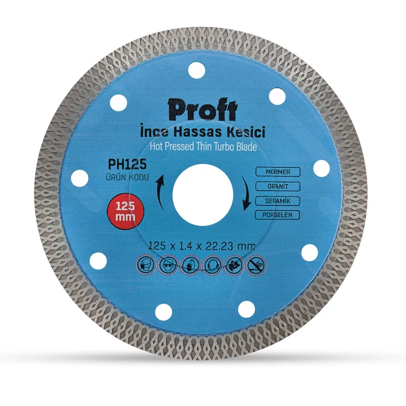 Proft İnce Hassas Kesme Mavi 125x1.4x22 (ph125) - 5'li Paket
