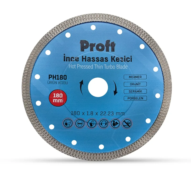 Proft İnce Hassas Kesme Mavi 180x1.8x22 (ph180) - 5'li Paket