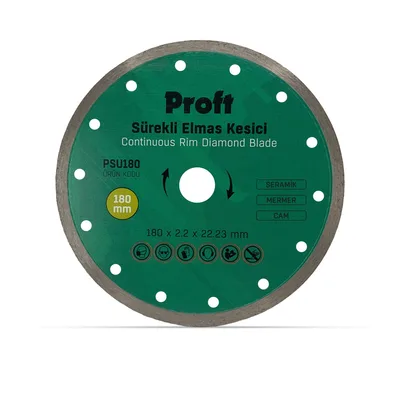 Proft Sürekli Elmas Kesici 180x2.2x22 (psu180) - 5'li Paket