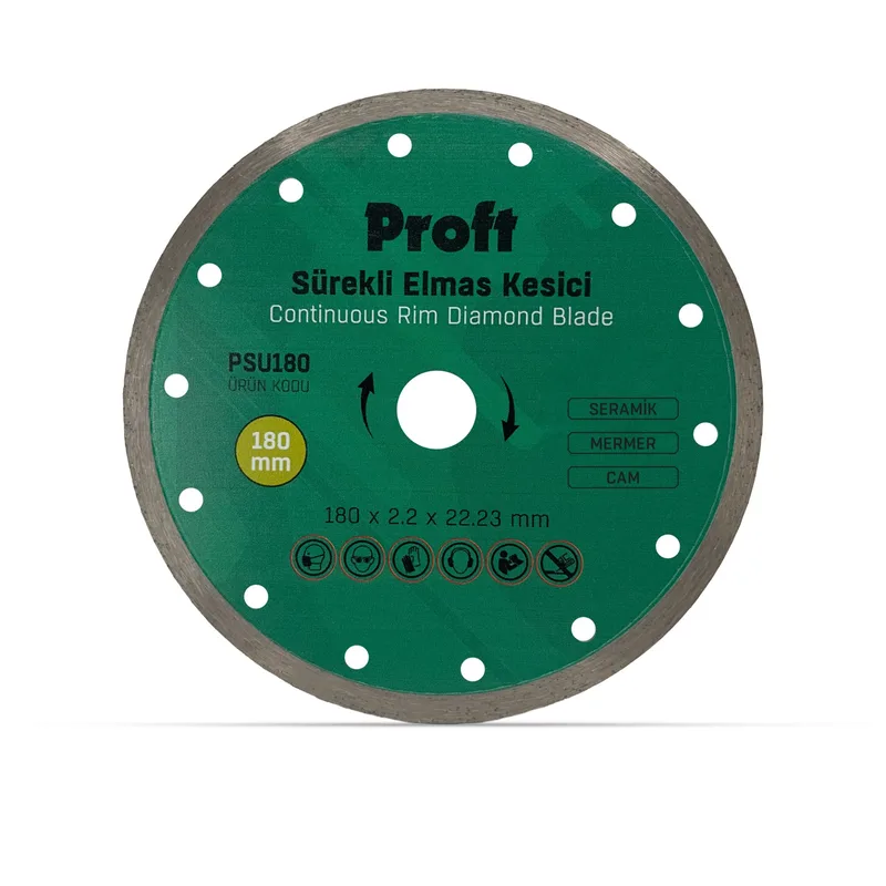Proft Sürekli Elmas Kesici 180x2.2x22 (psu180) - 5'li Paket