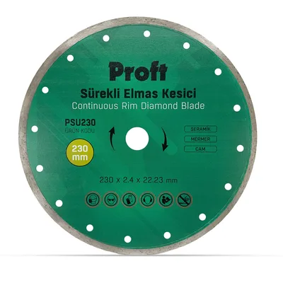 Proft Sürekli Elmas Kesici 230x2.4x22 (psu230) - 5'li Paket
