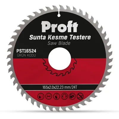 Proft Sunta Kesme Testere 165x2.0 (pst16524) 24t - 5'li Paket