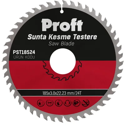 Proft Sunta Kesme Testere 185x3.0 (pst18524) 24t - 5'li Paket