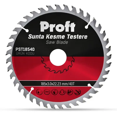 Proft Sunta Kesme Testere 185x3.0 (pst18540) 40t - 5'li Paket