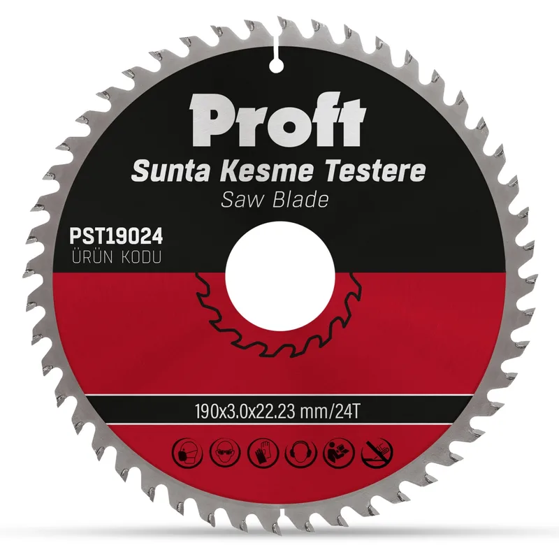 Proft Sunta Kesme Testere 190x3.0 (pst19024) 24t - 5'li Paket