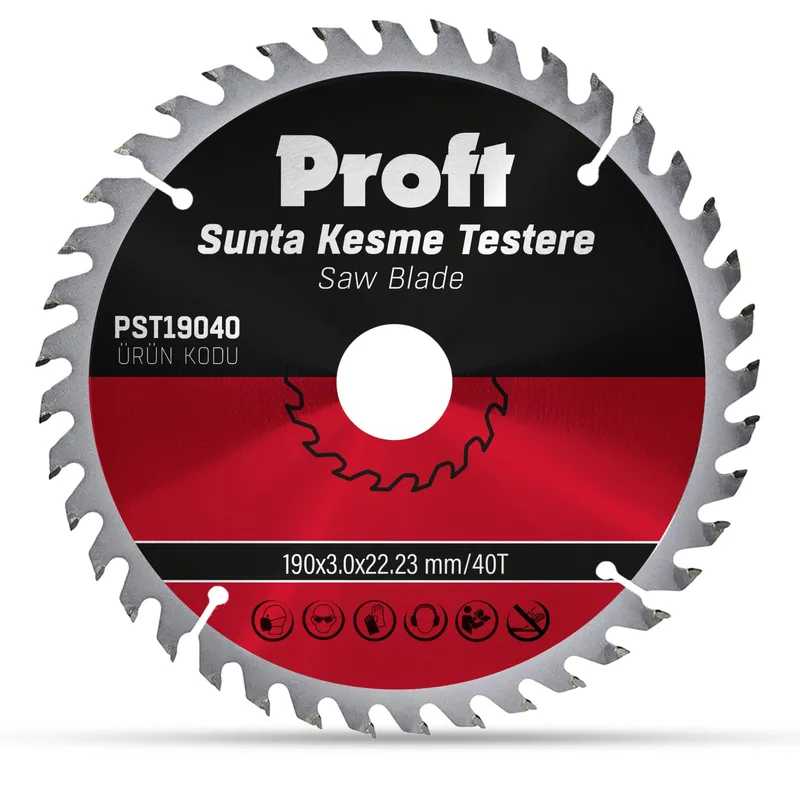 Proft Sunta Kesme Testere 190x3.0 (pst19040) 40t - 5'li Paket