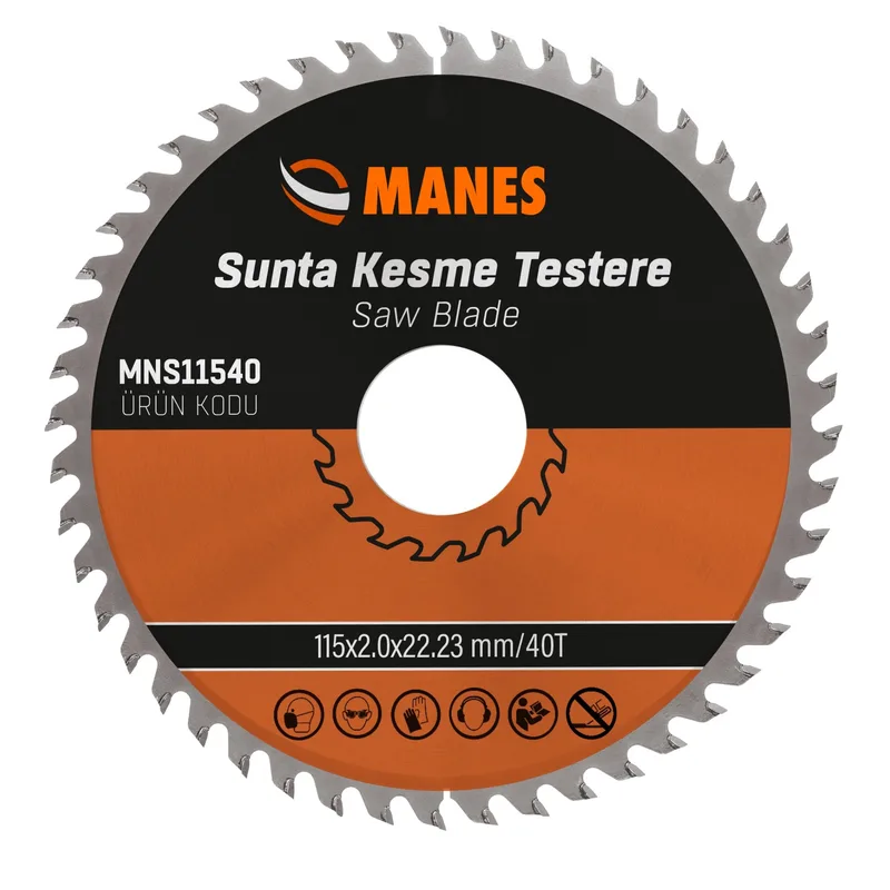 Manes Sunta Kesme Testere 115x2.0 (mns11540) 40t - 5'li Paket