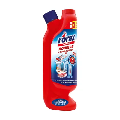 Rorax Power Dozajlı Kullanım Lavabo Açıcı 600 Gr - 6'lı Paket