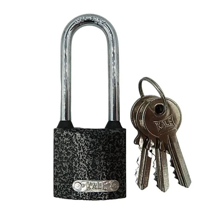 Kale Asma Kilit Uzun Kanca Gri 40 Mm Kd001/70-540 - 6'lı Paket