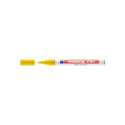 Edding 751 Tam Örtücü Boya Kalemi Sarı - 10'lu Paket