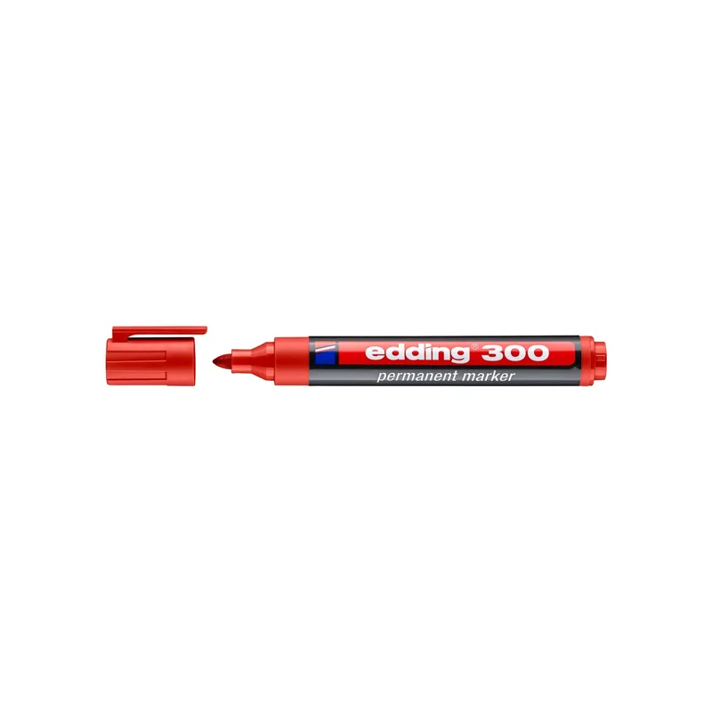 Edding 300 Koli Kalemi Kırmızı - 10'lu Paket