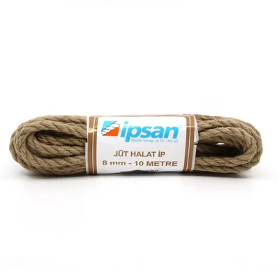 İpsan Kendir Halat(jüt) 8 Mm 10 Mt Jt0810 - 24'lü Paket