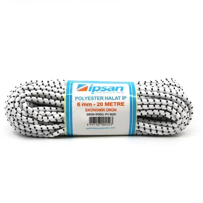 İpsan Polyester İpek Örme Halat 6 Mm 20 Mt Py0620 - 24'lü Paket