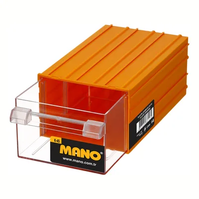 Mano Çekmeceli Sarı Kutu (175x230x110 Mm) K-45 - 6'lı Paket