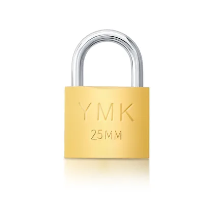 Ymk Asma Kilit Sarı Kısa 25 Mm Ymk-1225b - 12'li Paket