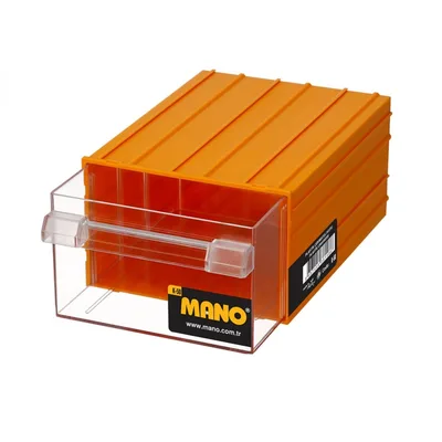 Mano Çekmeceli Sarı Kutu (140x230x98 Mm) K-50 - 6'lı Paket
