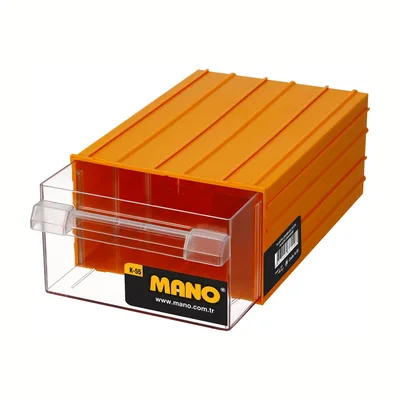 Mano Çekmeceli Sarı Kutu (212x302x126 Mm) K-55 - 6'lı Paket