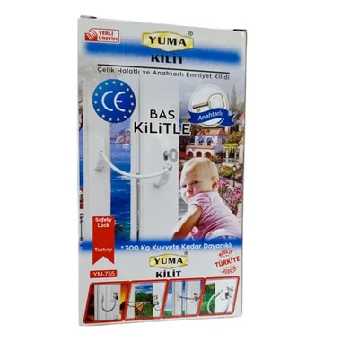 Yuma Çelik Halatlı Anahtarlı Mandal Kahve Ym-755k - 10'lu Paket