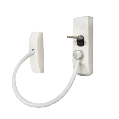 Yuma Çelik Halatlı Anahtarlı Mandal Beyaz Ym-755 - 10'lu Paket