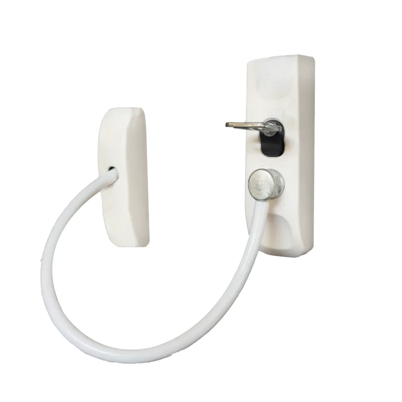 Yuma Çelik Halatlı Anahtarlı Mandal Beyaz Ym-755 - 10'lu Paket