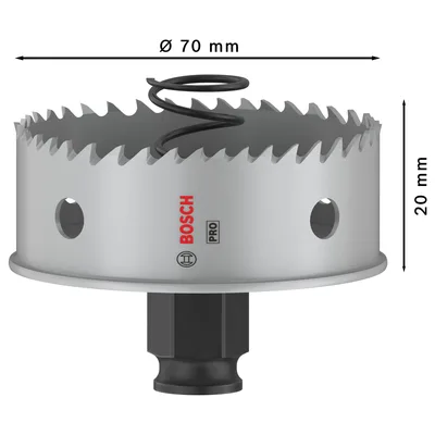 Bosch Pro Sheet Metal Paslanmaz Panç 70 2608594463