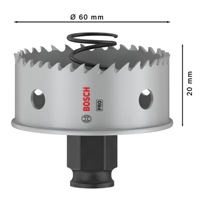 Bosch Pro Sheet Metal Paslanmaz Panç 60 2608594458