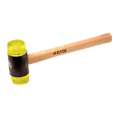 Eltos Ahşap Saplı Vidalı Tokmak - 12'li Paket