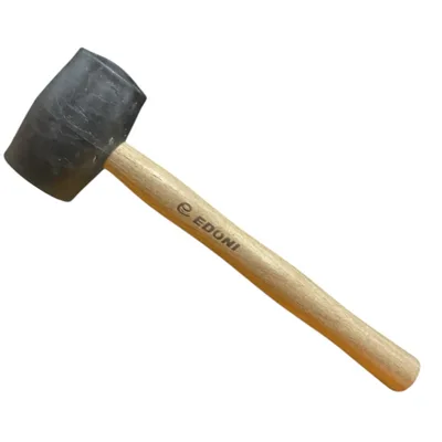Eltos Ahşap Saplı Lastik Tokmak - 12'li Paket