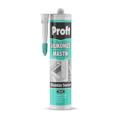 Proft Silikonize Mastik 450 Gr (pr250)antrasit Gri - 24'lü Paket