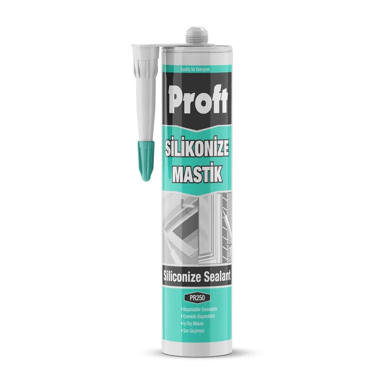 Proft Silikonize Mastik 450 Gr (pr250)antrasit Gri - 24'lü Paket