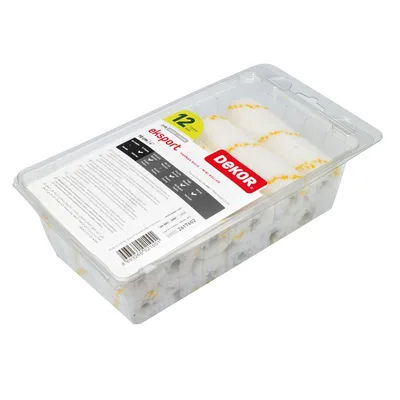 Dekor Eksport Saten Parmak Rulo Yedeği 10 Cm 2100 - 12'li Paket