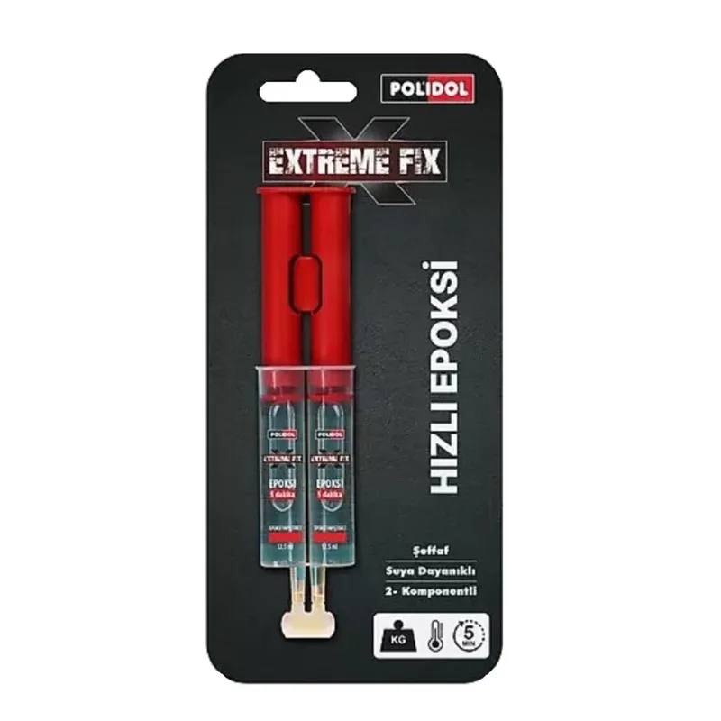 Polidol Extreme Fıx Epoksi Yapıştırıcı Şeffaf 25ml - 12'li Paket