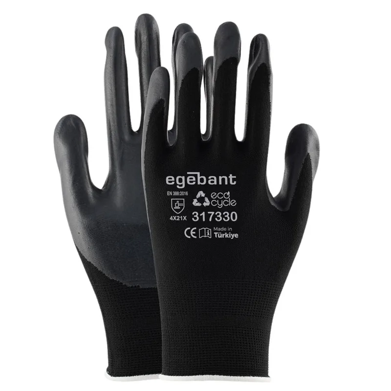 Egebant 317330 Nitril Köpük Ecocycle Eldiven No:10 - 100'lü Paket