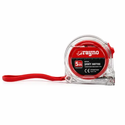 Rayno Şerit Metre Şeffaf (ryn11512) 5x25 Mt - 12'li Paket